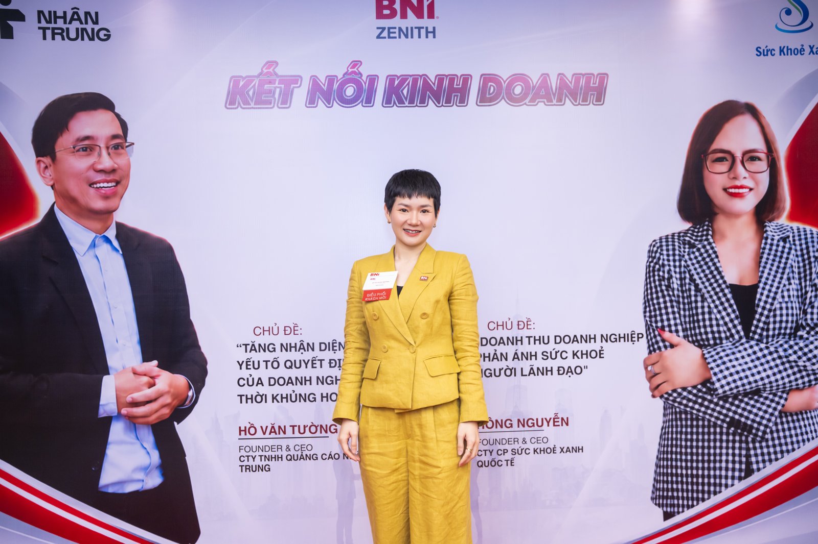 Lê Vũ Xuân Quỳnh tại sự kiện kết nối kinh doanh BNI